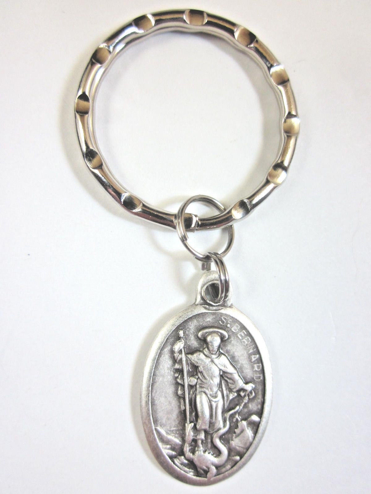 St Bernard of Montjoux Medal Italy Key Ring Gift Box & Prayer Card - Etsy