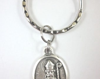 Médaille de Saint-Kévin, Italie, boîte-cadeau, porte-clés et carte de prière