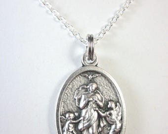 OL Undoer of Knots /Pope Francis Medal Pendant Ladies 20" Chain Gift Box & Prayer Card