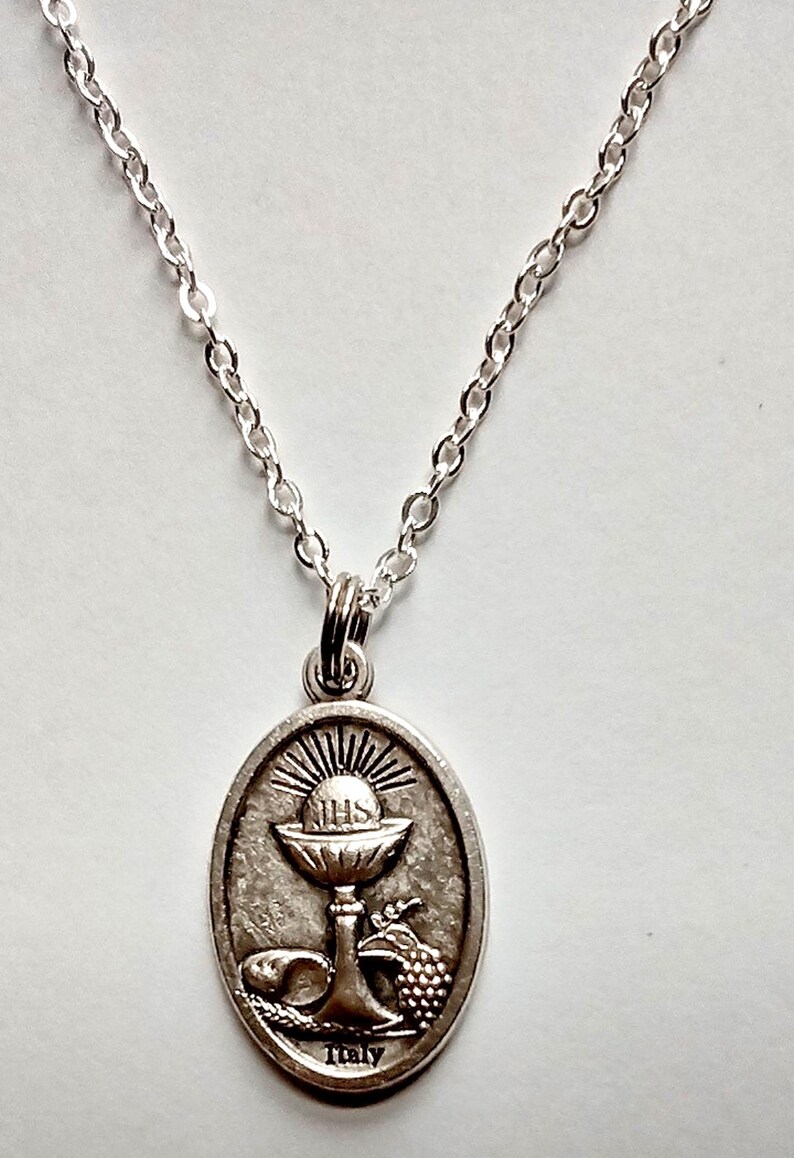 St Carlo Acutis /eucharist Medal Italy Necklace Ladies 20" Chain Gift ...