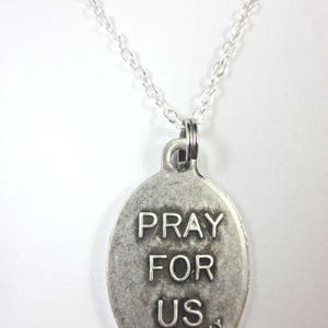 St Peregrine Medal Italy Pendant Necklace Ladies 20" Chain Gift Box ...
