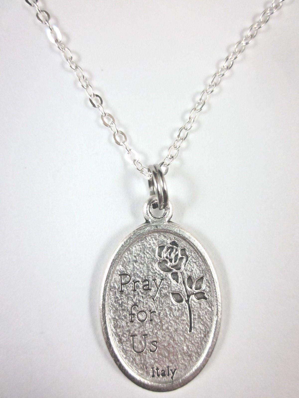 St Francis Xavier Medal Italy Pendant Necklace Ladies 20" Chain Gift ...