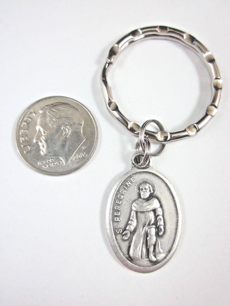 St Peregrine Medal Italy Key Ring Gift Box & Prayer Card - Etsy
