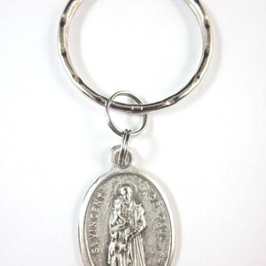 Médaille de Saint-Vincent de Paul, Italie, porte-clés, boîte-cadeau et carte de prière