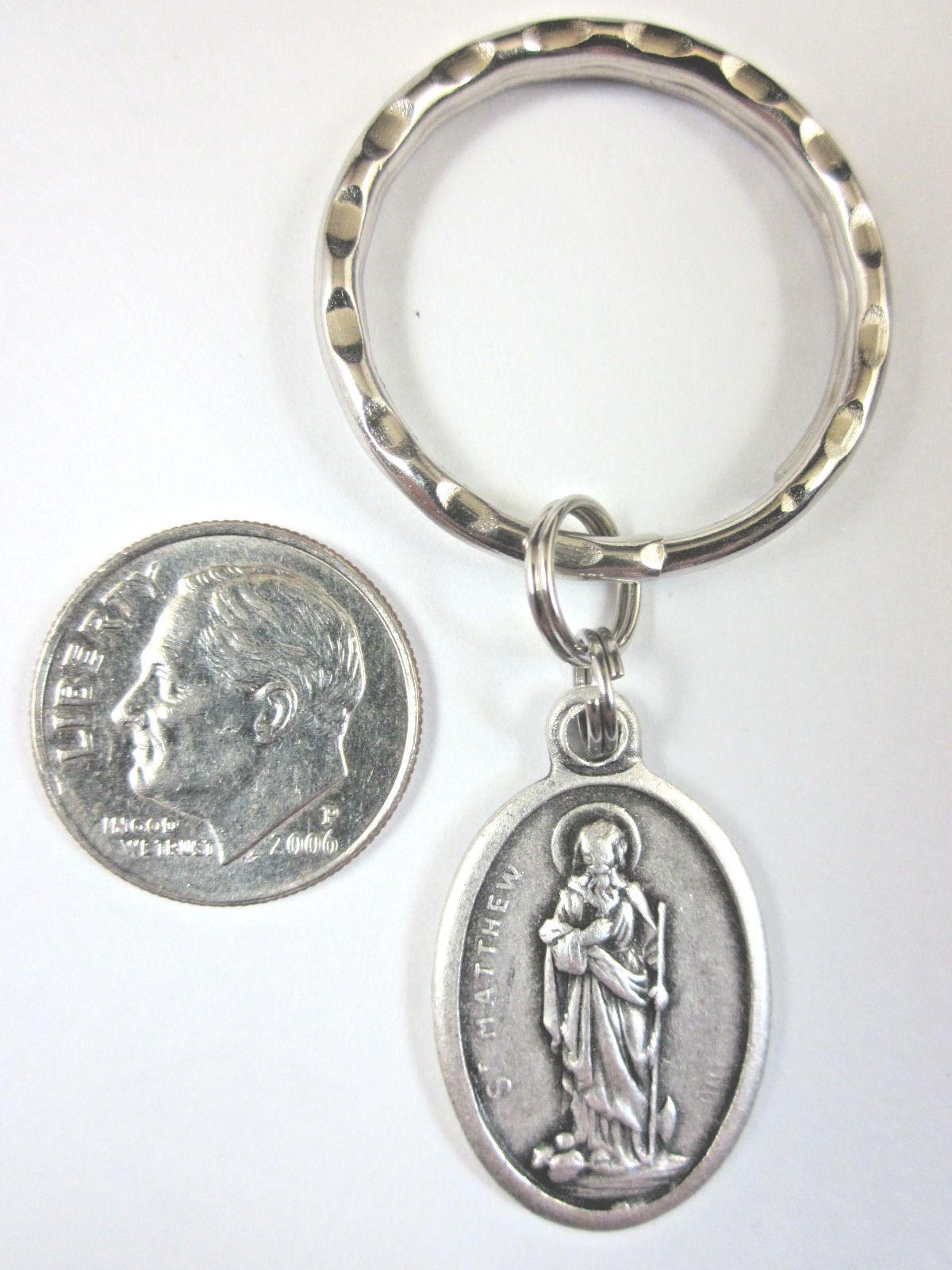St Matthew Medal Italy Key Ring Gift Box & Prayer Card - Etsy