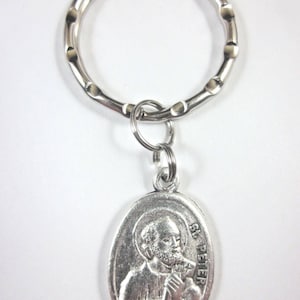 St Peter / St Paul medaille Italië sleutelhanger cadeau Box & gebed kaart