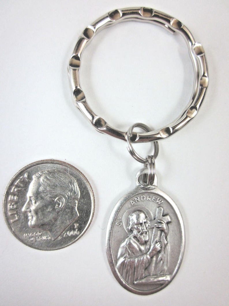 St Andrew the Apostle Medal Italy Key Ring W/ Gift Box & Prayer Card - Etsy
