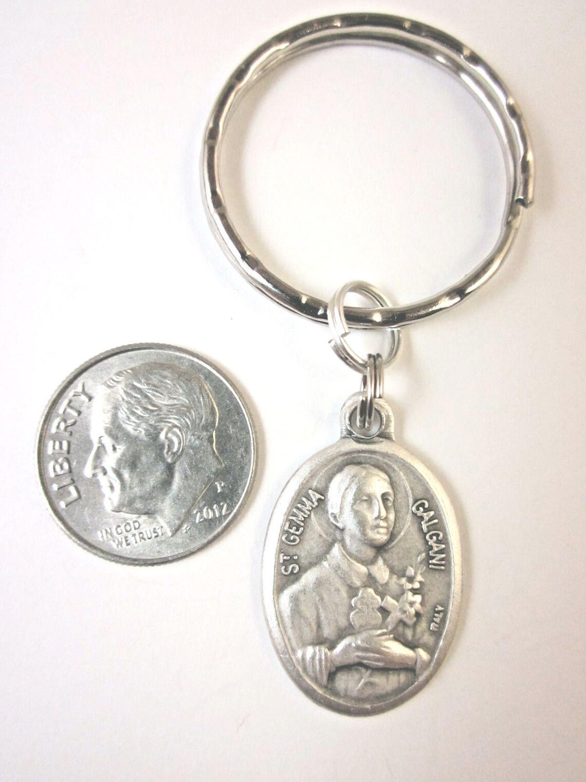 St Gemma Galgani Medal Italy Key Ring Gift Box & Prayer Card - Etsy