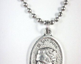 18 Chain Made In USA John Bosco Pendant Jewels Obsession St Sterling Silver St John Bosco Pendant 18 Chain Made In USA John Bosco Pendant Jewels Obsession St Sterling Silver St John Bosco Pendant