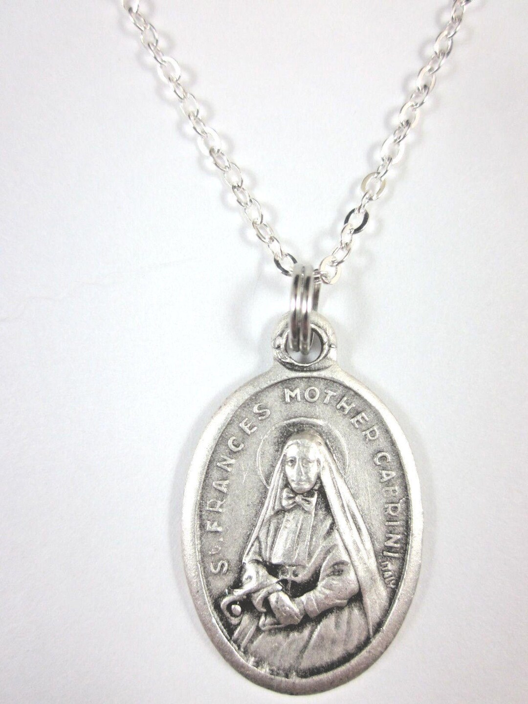 St Frances Mother Cabrini /st Francis Xavier Medal Italy Pendant ...