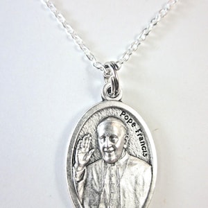 Papa Francisco / OL Medalha Desatadora de Nós Pingente Feminino Corrente de 20" Caixa de Presente e Cartão de Oração