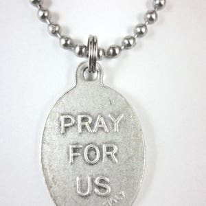 St Agnes of Rome Medal Italy Pendant Necklace 24" Ball Chain Gift Box ...