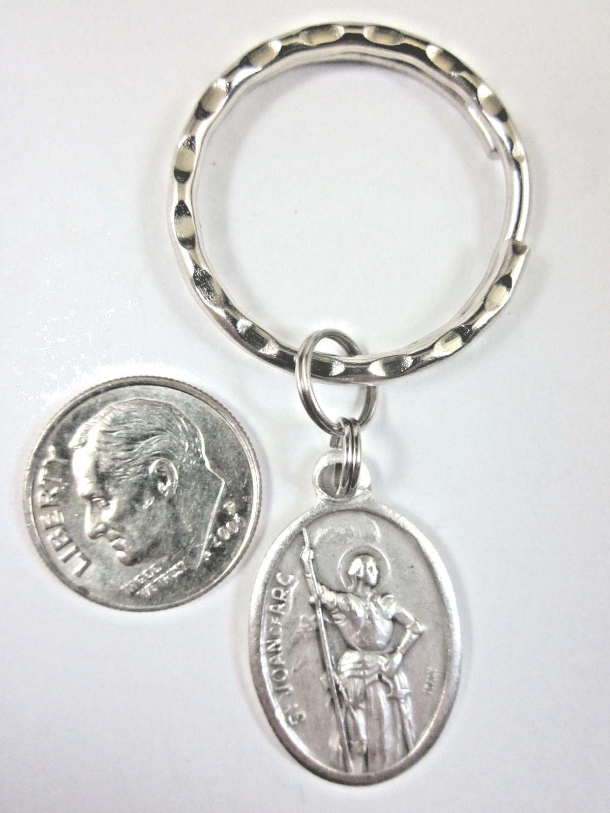 St Joan of Arc Medal Italy Key Ring Gift Box & Prayer Card - Etsy