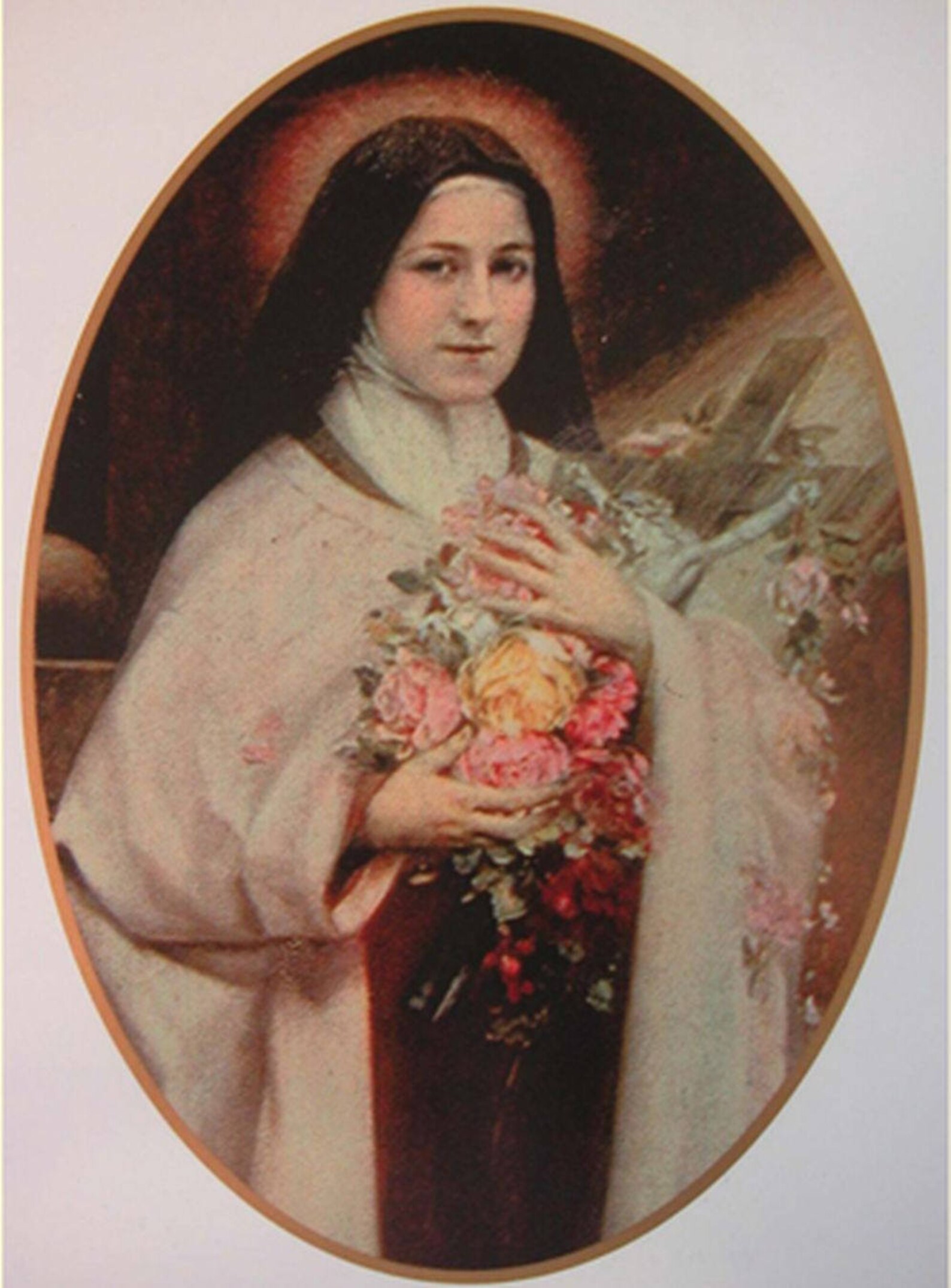 St Therese of Lisieux Medal Pendant Necklace 24 Ball Etsy