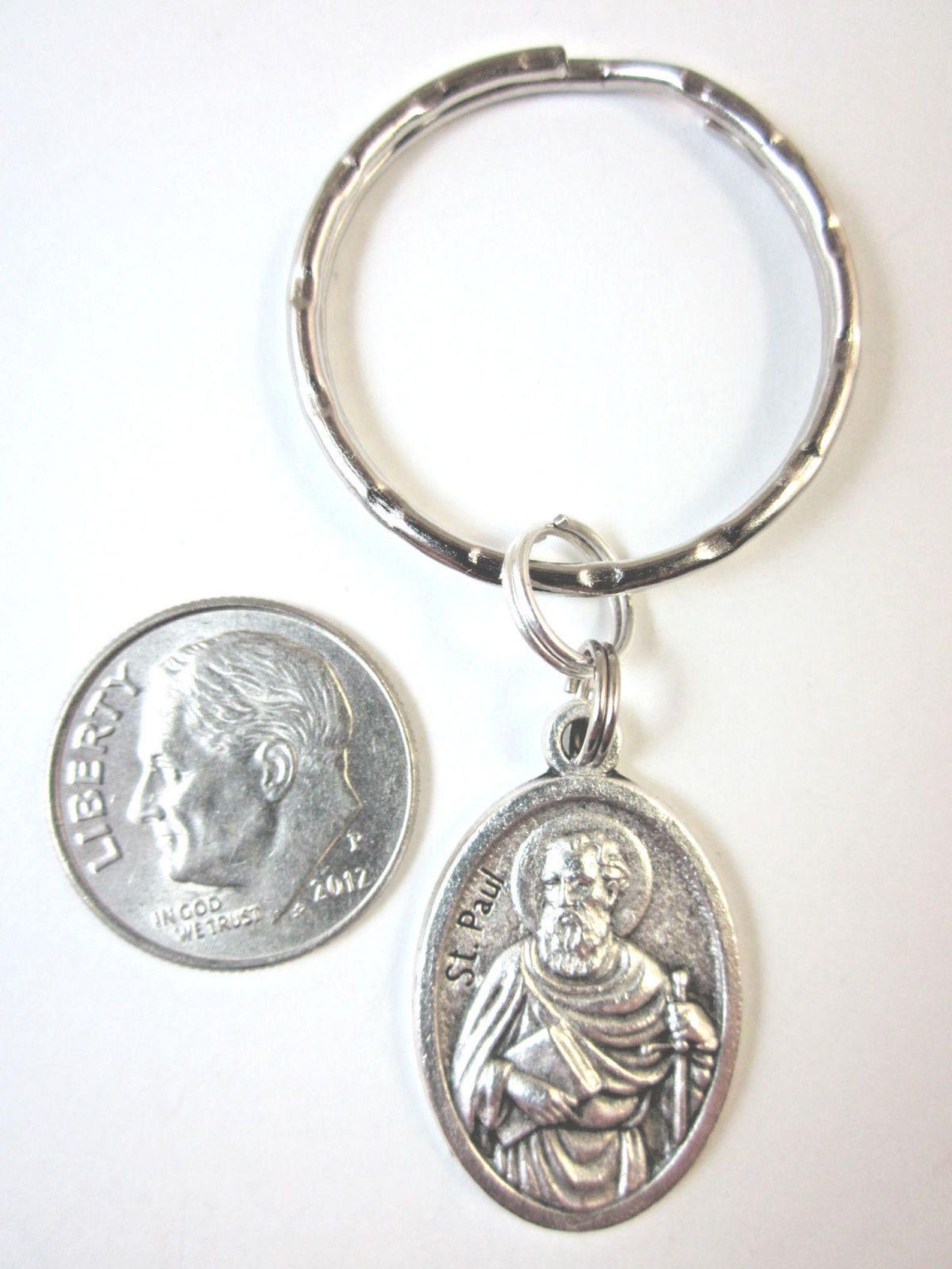 St Paul the Apostle Medal Italy Key Ring Gift Box & Prayer Card - Etsy