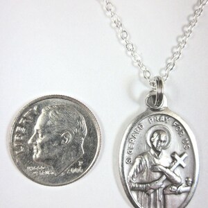 St Gerard Medal Italy Pendant Necklace Ladies 20" Chain Gift Box ...