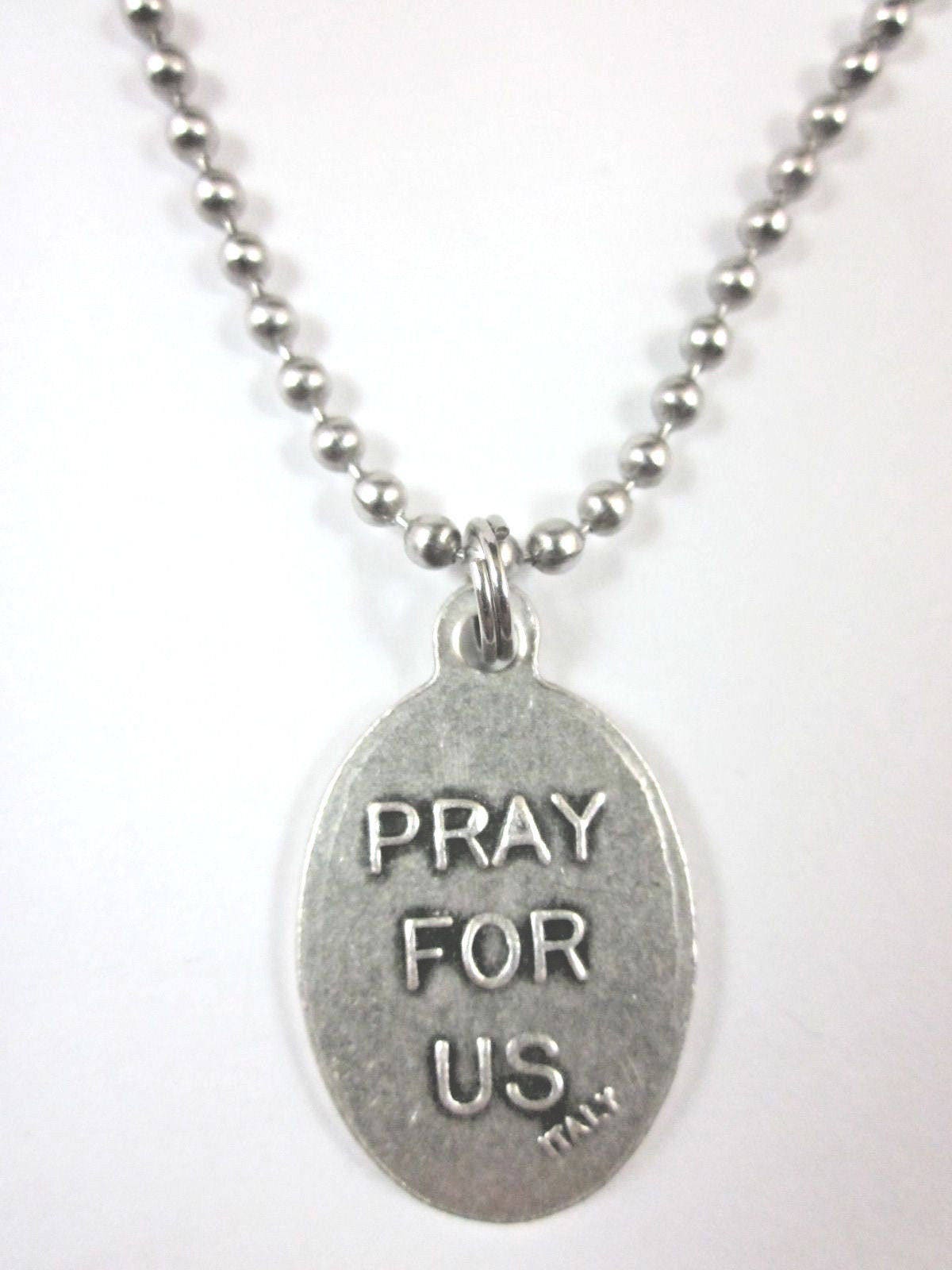 St John the Baptist Medal Pendant Necklace 24" Ball Chain Gift Box ...