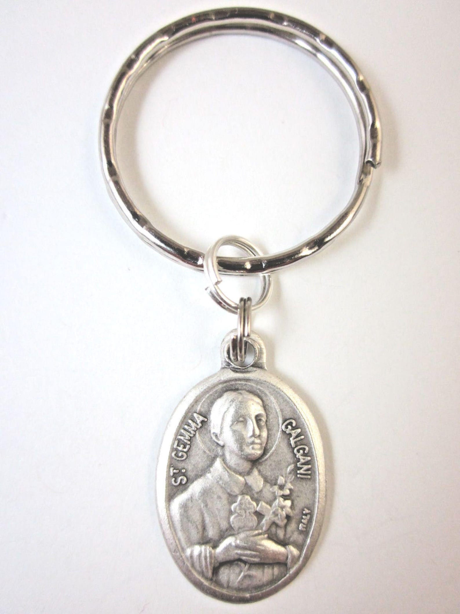 St Gemma Galgani Medal Italy Key Ring Gift Box & Prayer Card - Etsy