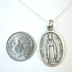 Our Lady Of Knock Religious Medal Virgin Mary Ireland| Italian Rosary