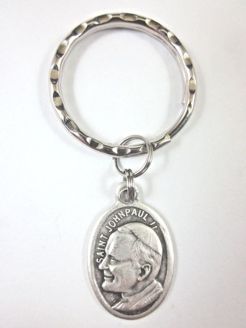 St John Paul II Medal Italy Key Ring Gift Box & Prayer Card - Etsy