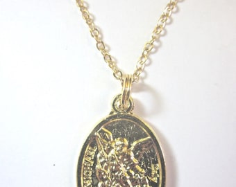 St Patrick /st Bridget ( Brigid ) Medal Pendant Necklace Ladies 20