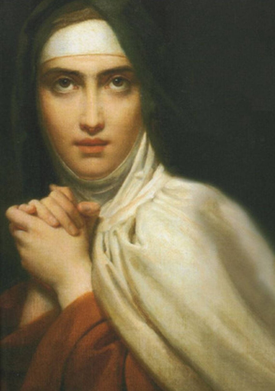 St Teresa of Avila Medal Italy Pendant Necklace 20 Chain Etsy