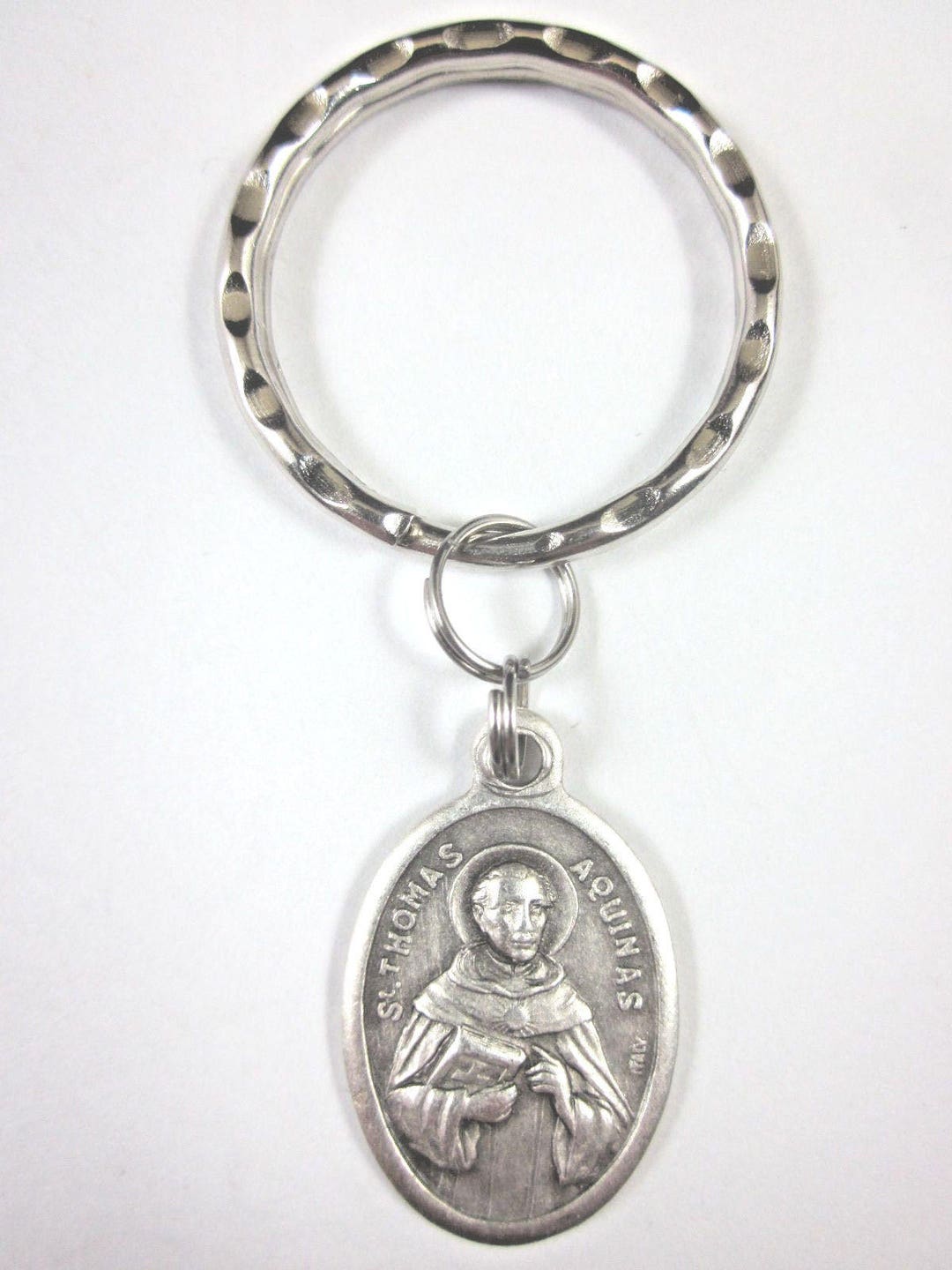 St Thomas Aquinas Medal Italy Key Ring Gift Box & Prayer Card - Etsy