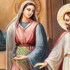 St Martha Medal Italy Key Ring Gift Box & Prayer Card - Etsy