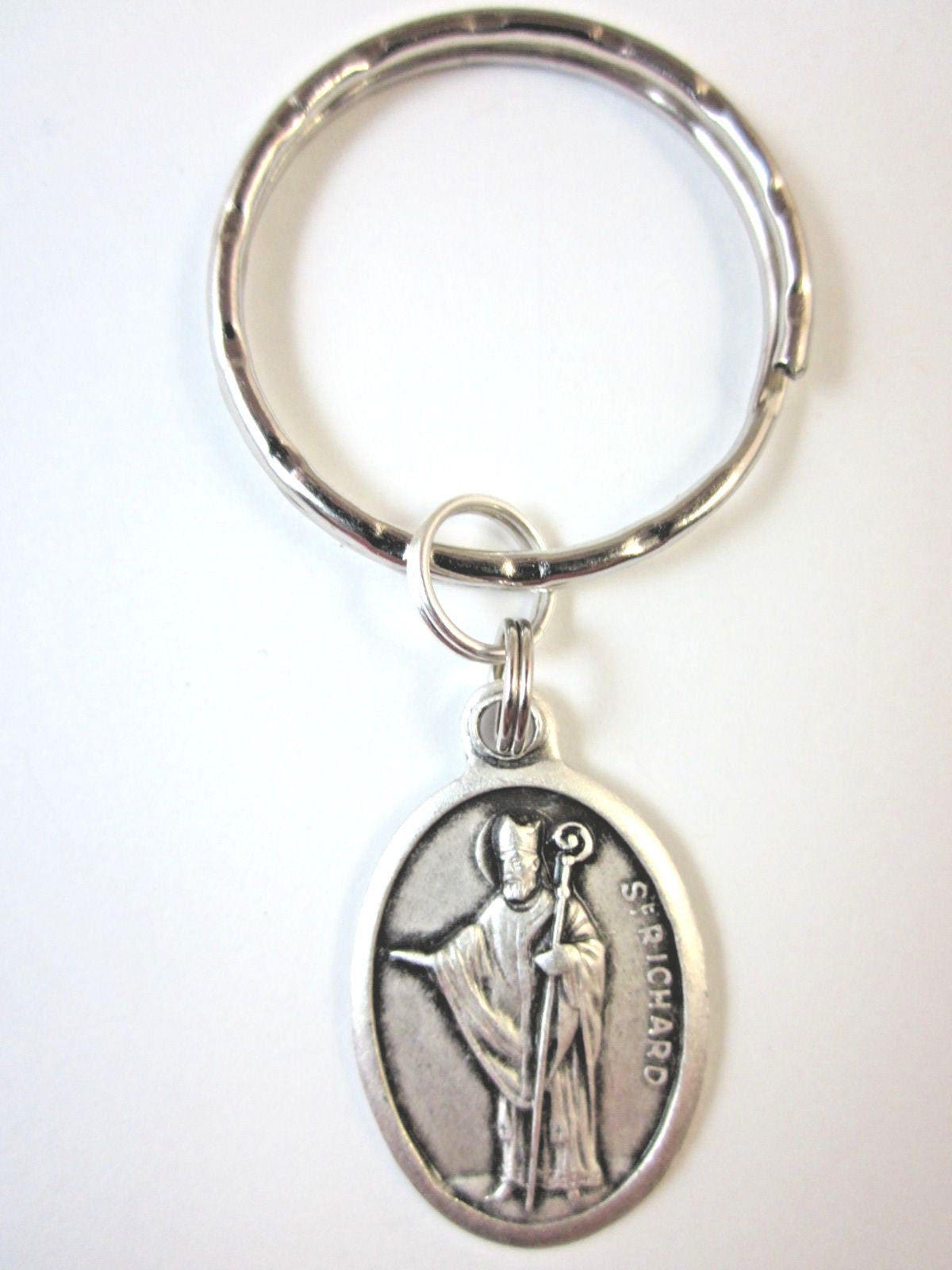 St Richard Medal Italy Key Ring Gift Box & Prayer Card - Etsy