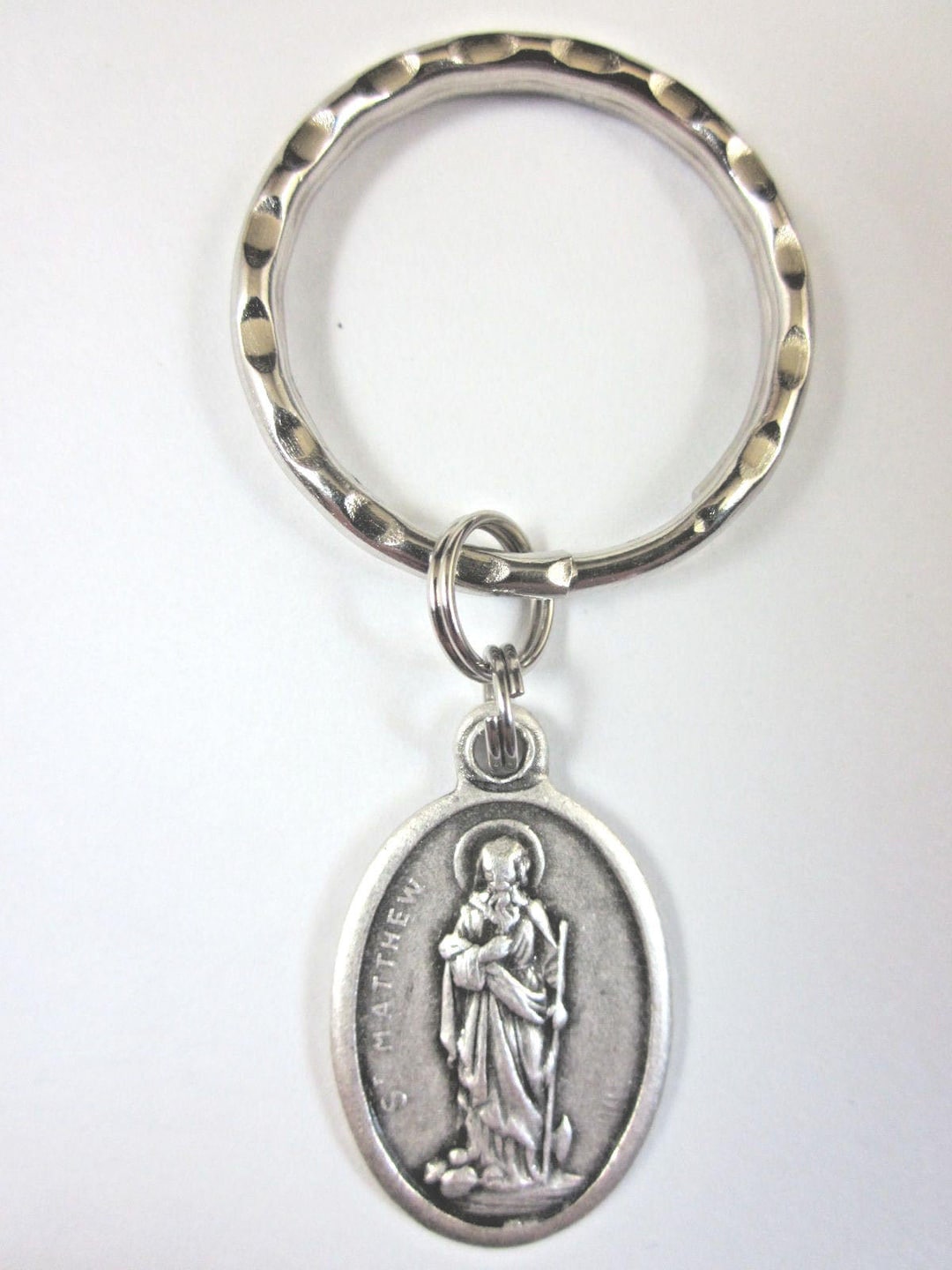 St Matthew Medal Italy Key Ring Gift Box & Prayer Card - Etsy