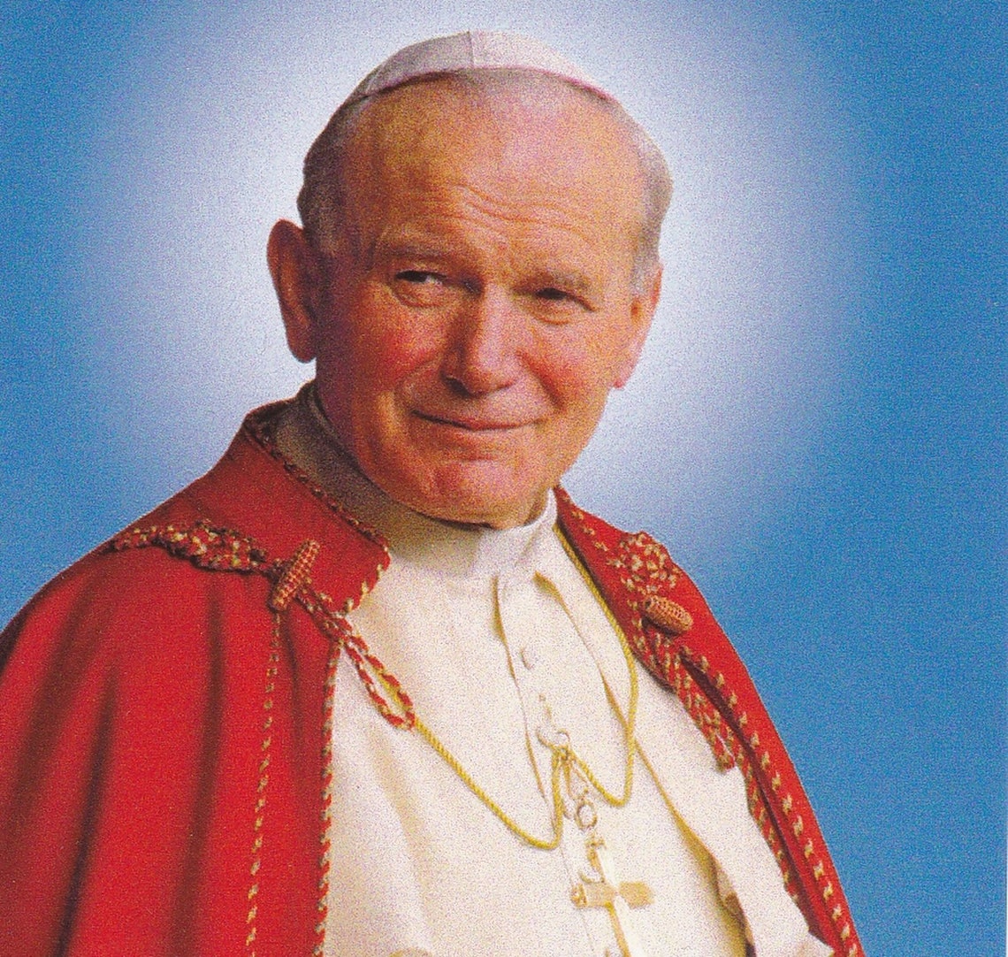 St John Paul II Medal Italy Key Ring Gift Box & Prayer Card - Etsy