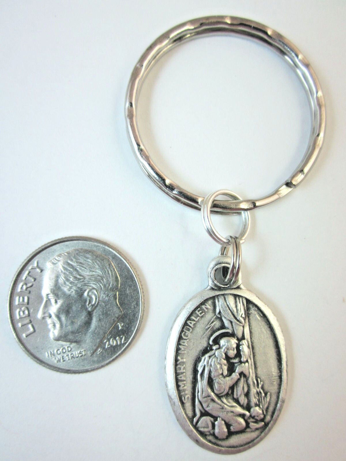 St Mary Magdalen Medal Italy Key Ring Gift Box & Prayer Card - Etsy
