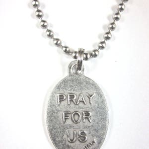 St Gerard Medal Italy Pendant Necklace 24" Ball Chain Gift Box & Prayer ...