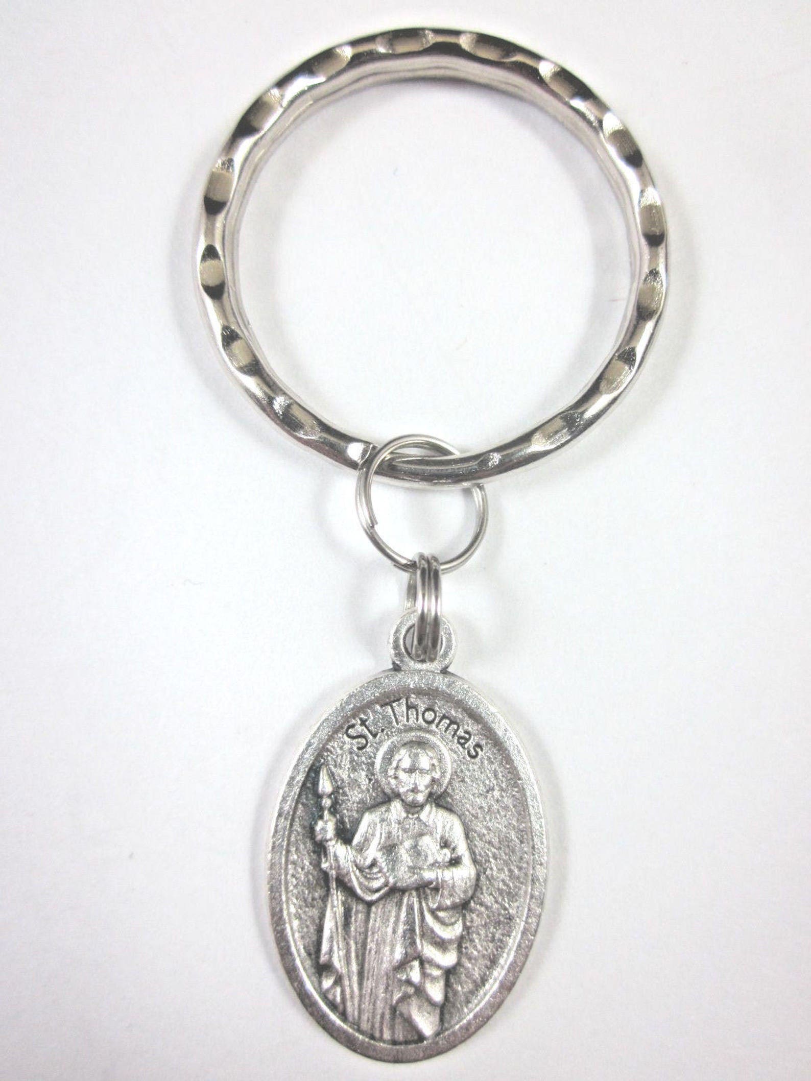 St Thomas the Apostle Medal Italy Key Ring Gift Box & Prayer Card - Etsy