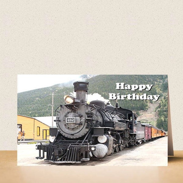 Eisenbahn geburtstagskarte Etsy.de