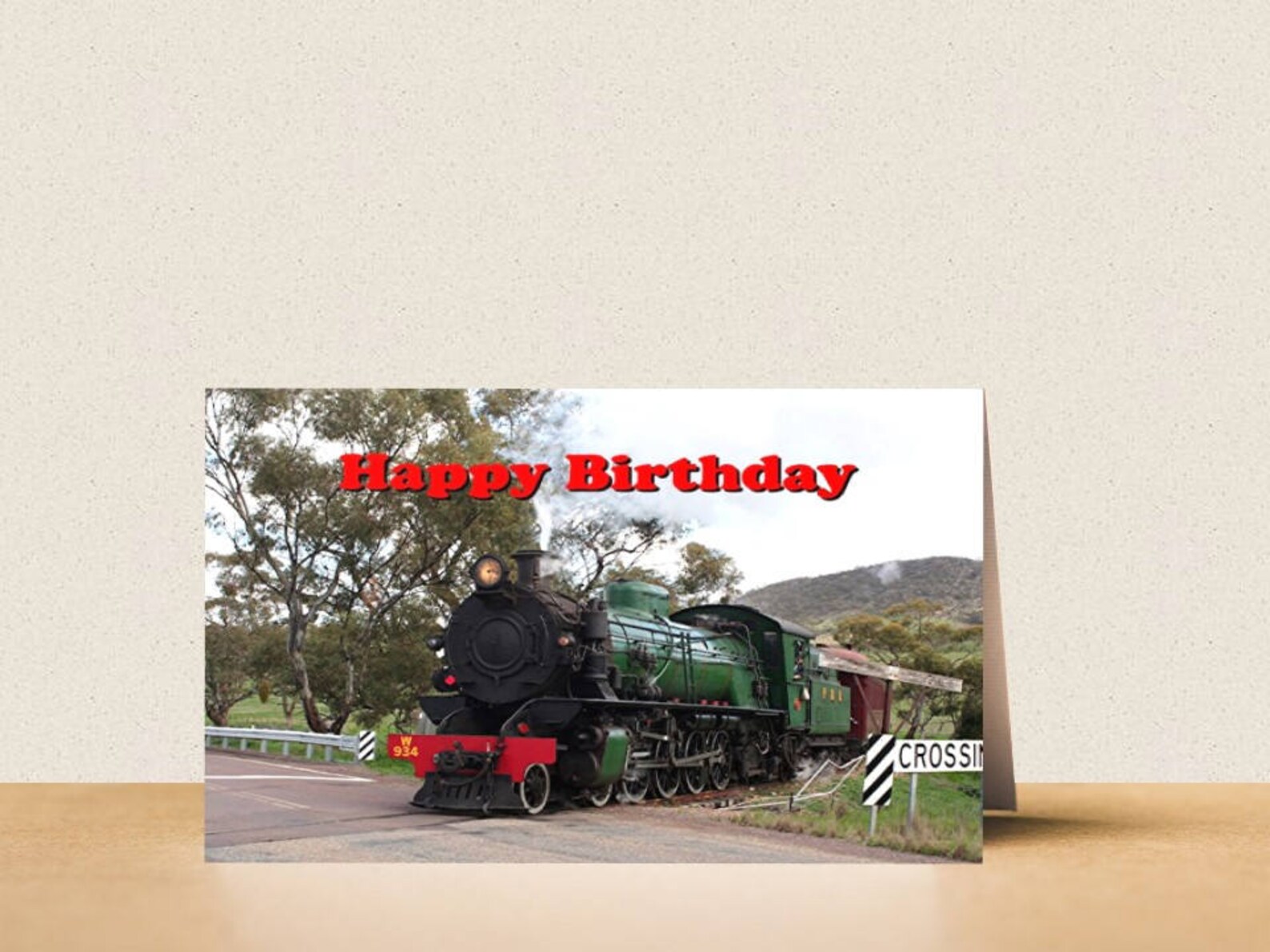 Steam Train Birthday Card 3. Printable Digital Photo Card | Etsy