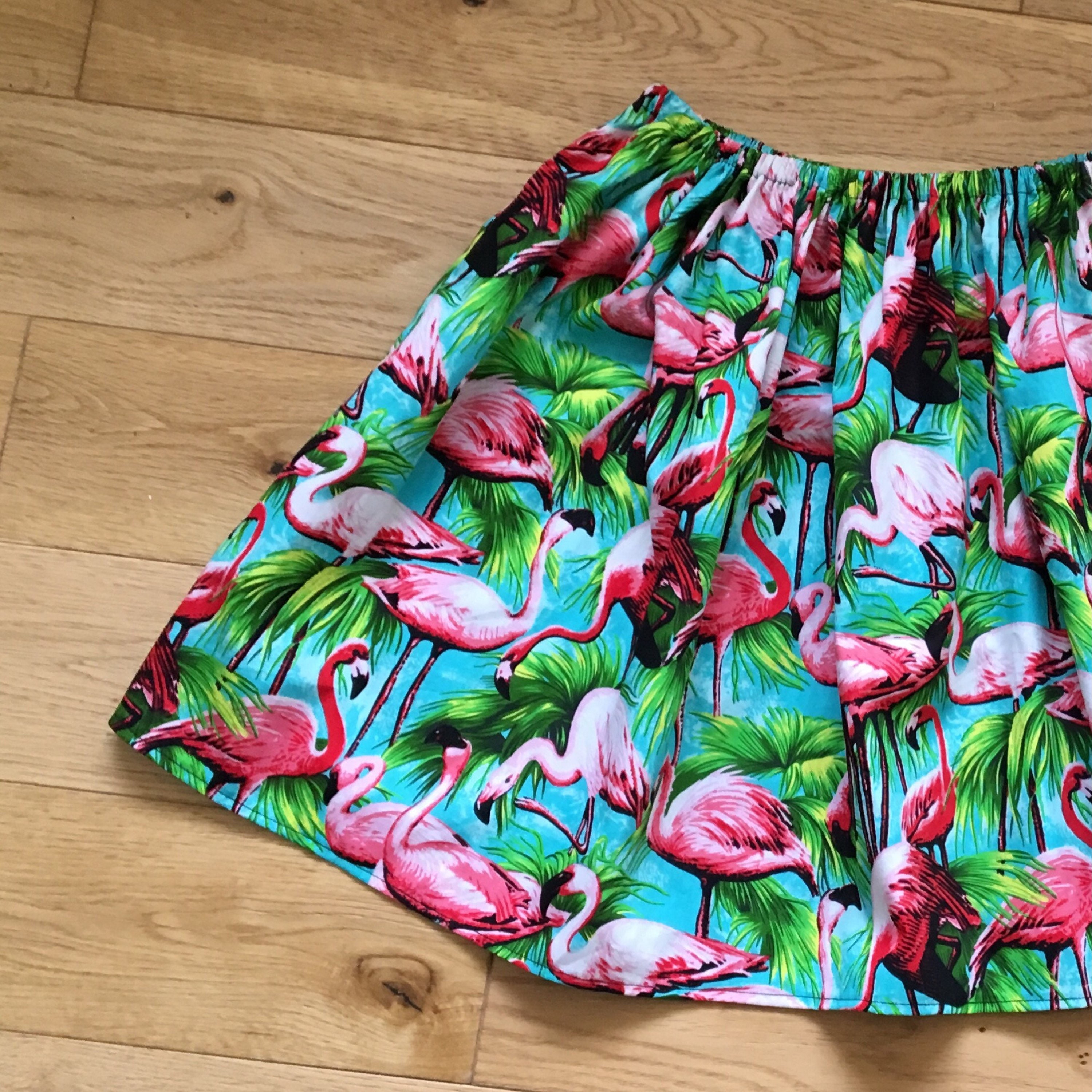 Pink Flamingo Sequin 1pc & Skirt