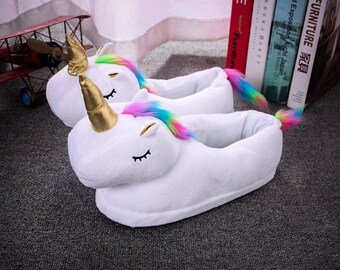Unicorn Slippers Etsy