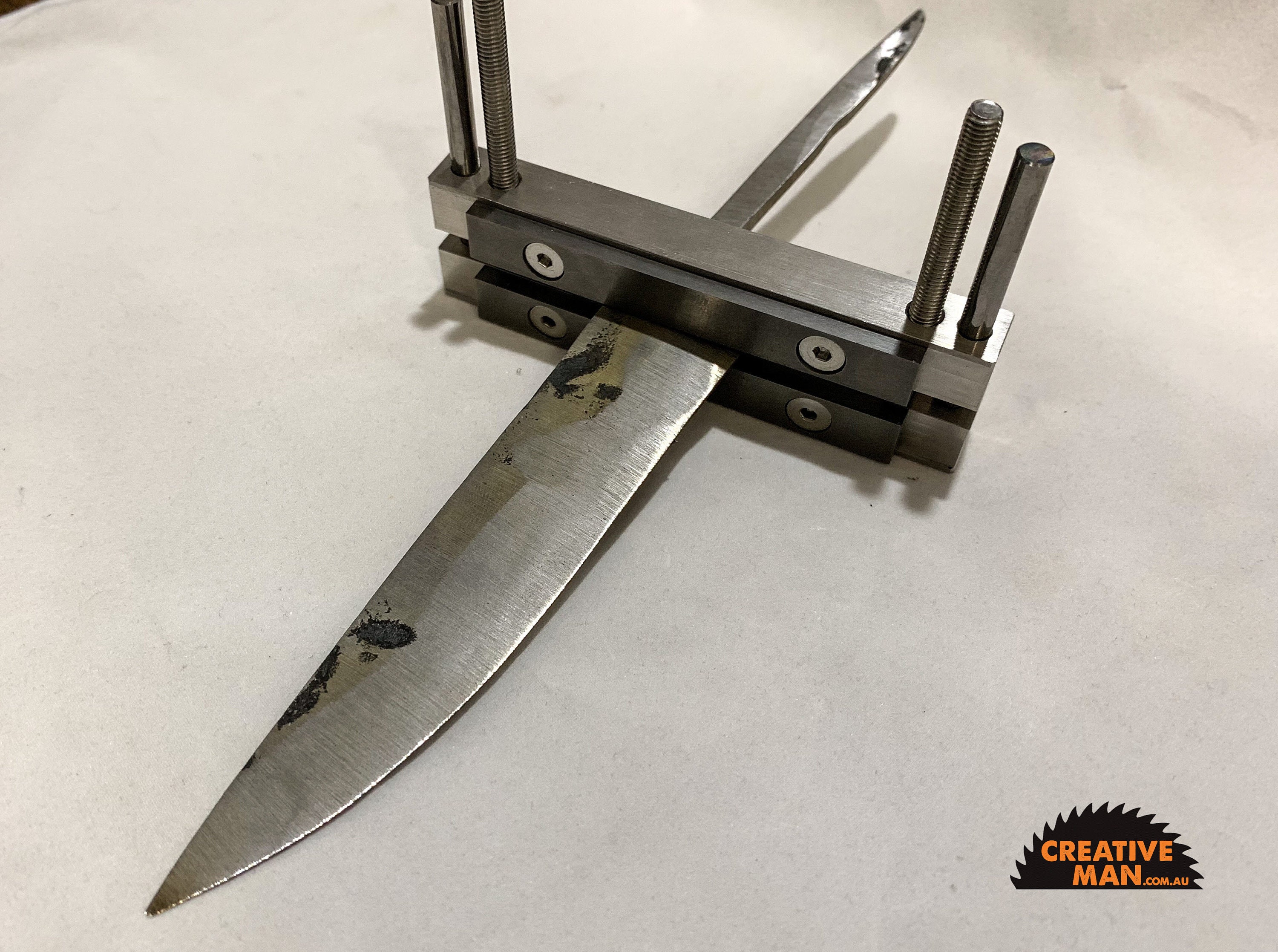 Knife Makers File Guide Carbide Faced in Stainless Steel Etsy