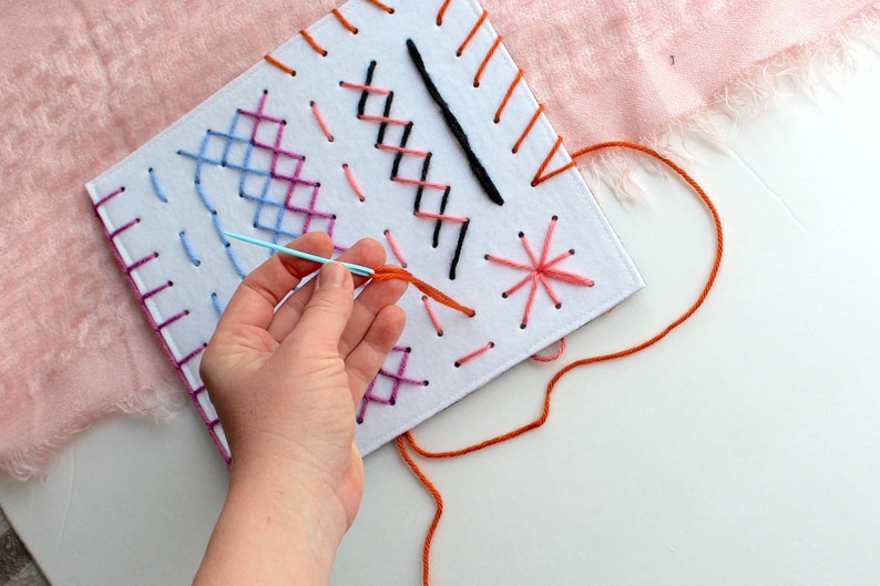 Embroidery Quiet Book Page Quiet Book for Girls Embroidery Etsy