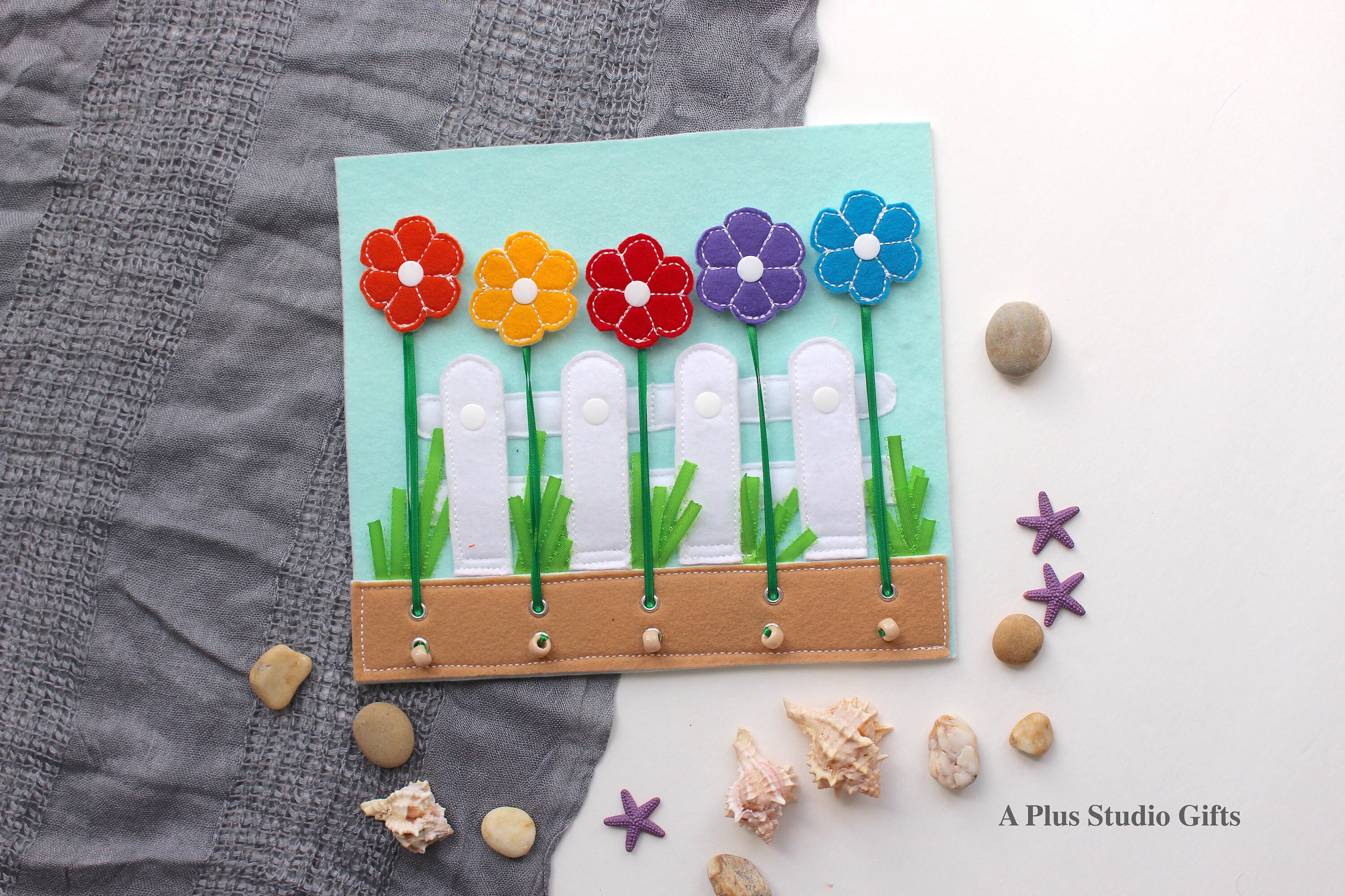 Snaps and Flowers Quiet Book flower quiet book snaps quiet Etsy