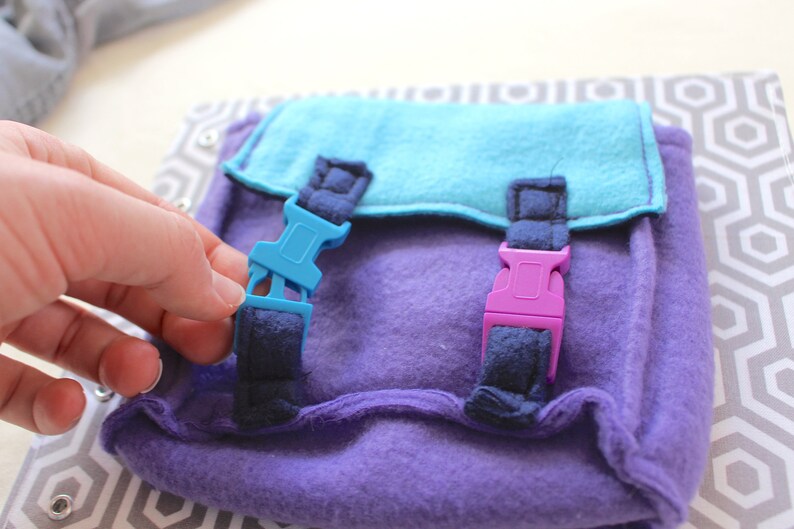 Backpack Quiet Page zip and unzip quiet page self dressing Etsy