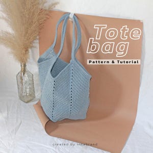 Patrón y Tutorial, Bolso Tote de Crochet (Inglés) / Archivo PDF