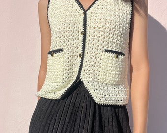 Crochet Vest ,Women Tops ,Cloth