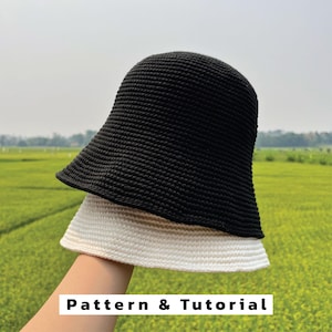 Pattern - Plain Bucket hat no Decor (English) / PDF File, Crochet Tutorial