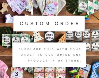 Customise Any Item in my store - please discuss prior to purchase