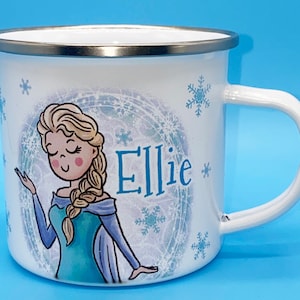 Disney Cups Frozen Elsa Anna Princess Cartoon Milk Cup Mugs 3D