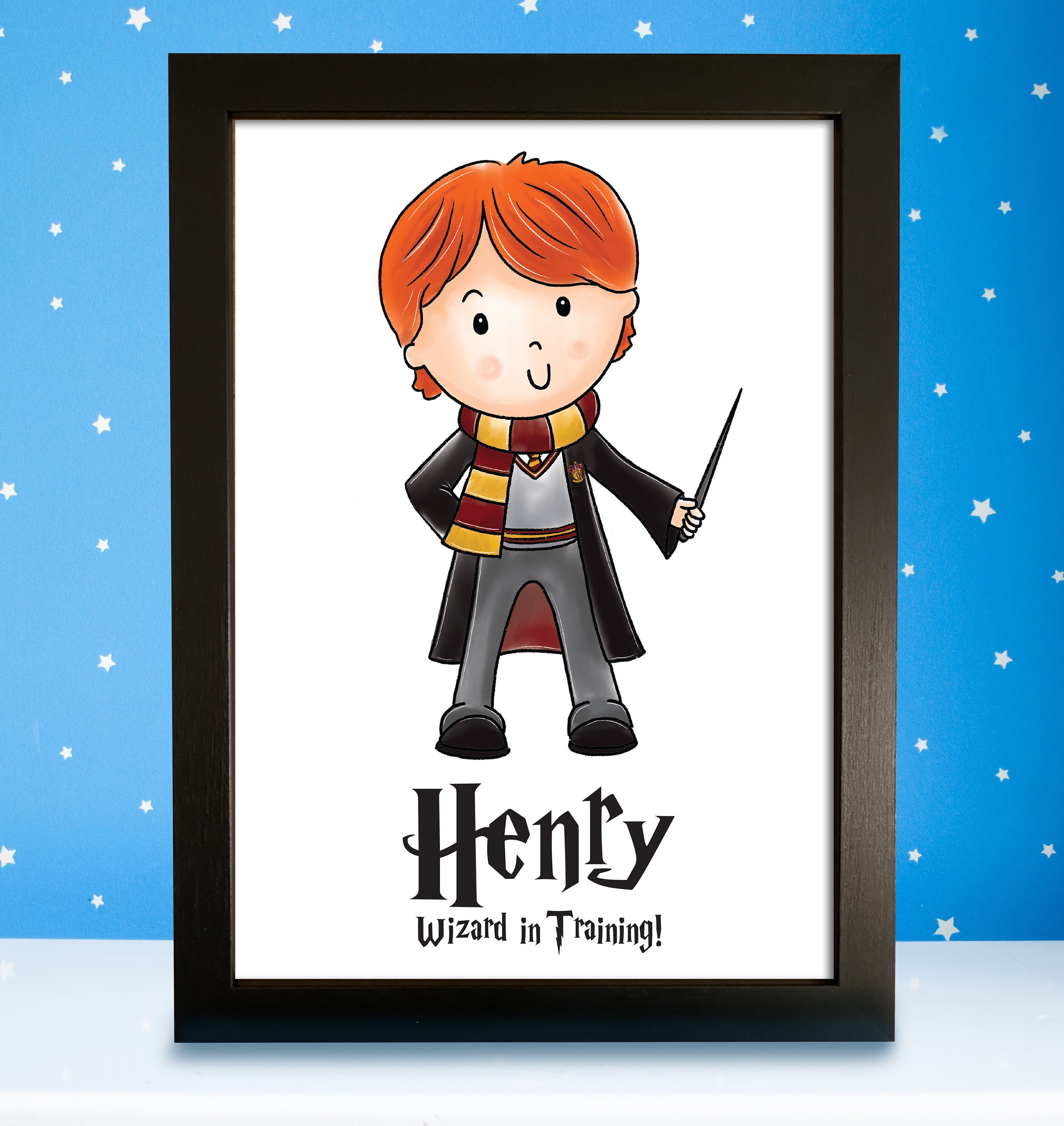 Personalised Name Harry Potter Prints Wizard Custom Wall Art Etsy