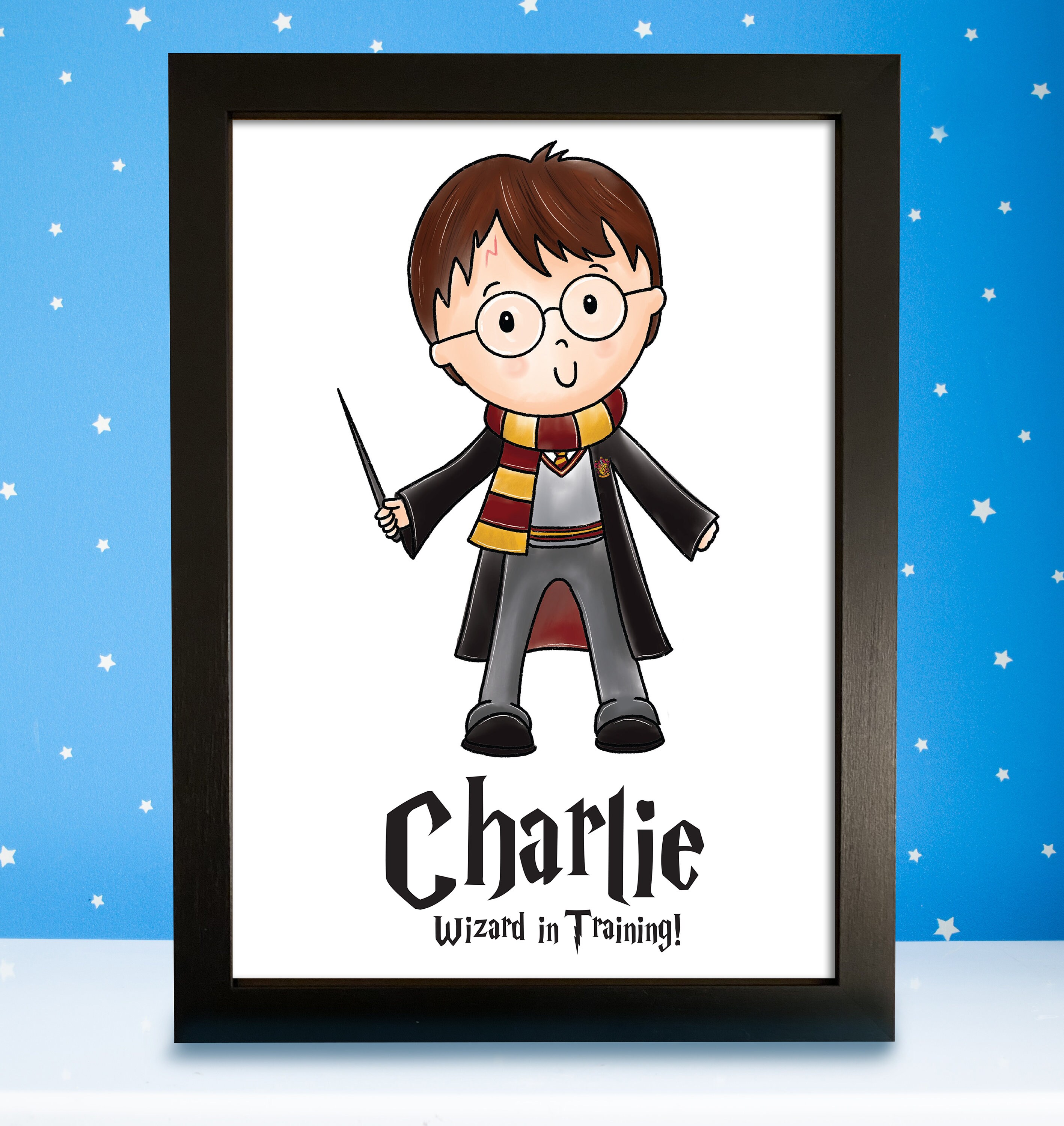 Personalised Name Harry Potter Prints Wizard Custom Wall Art Etsy