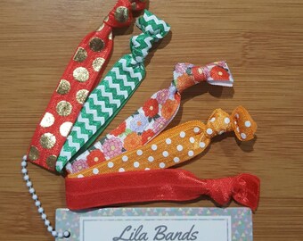 Hair ties - Christmas Hair bands